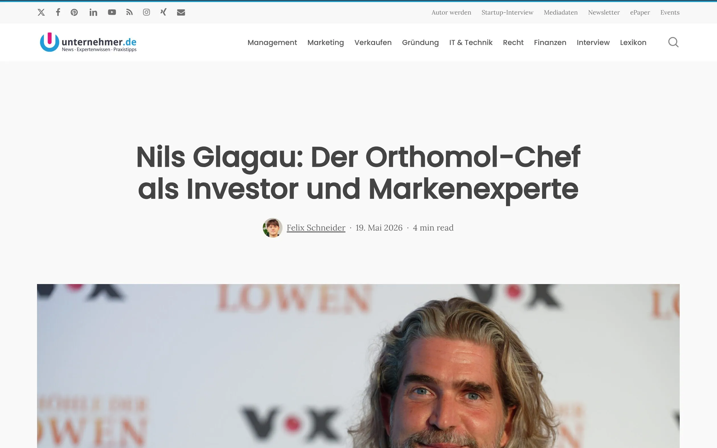 unternehmer.de article page