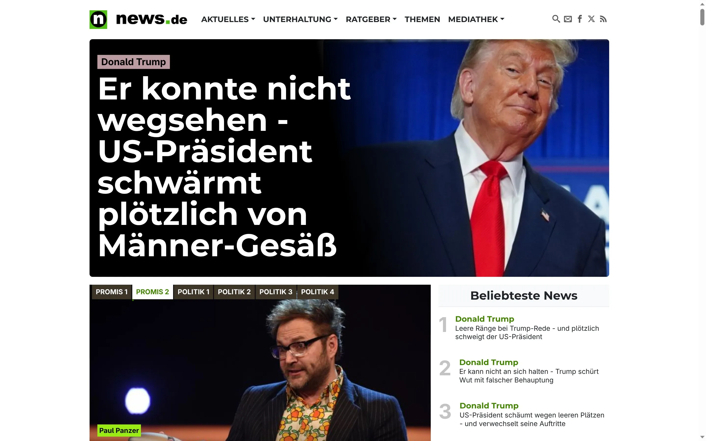 news.de homepage