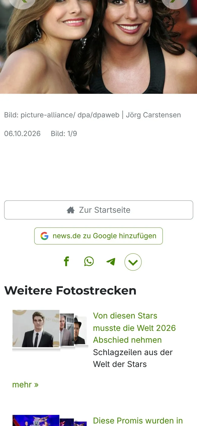 news.de photo gallery on mobile